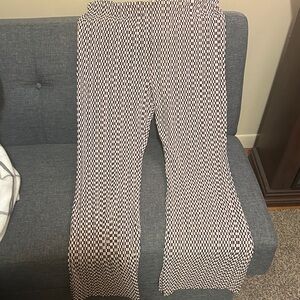 Bootleg Geometric pattern Pants